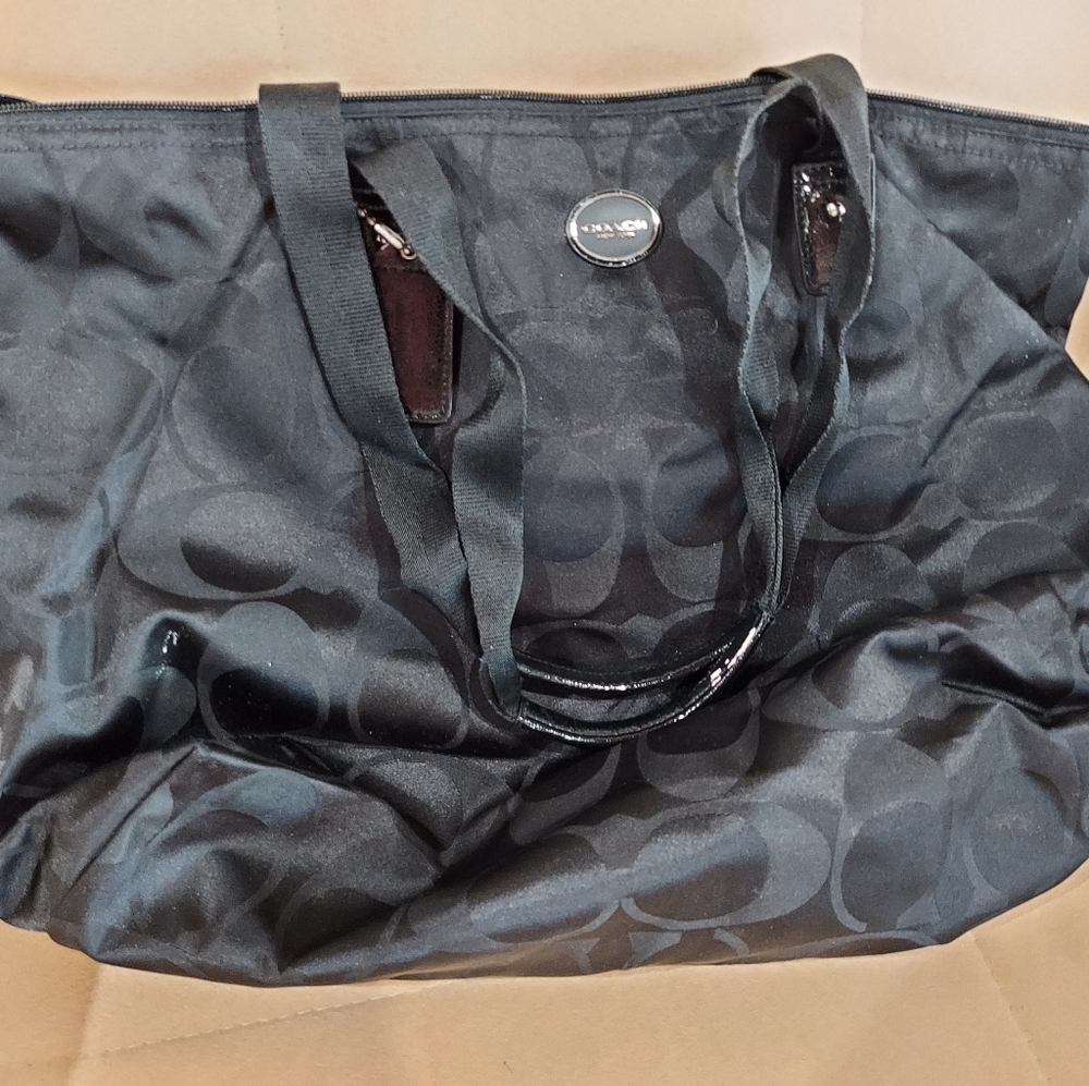 Coach vinyl bag